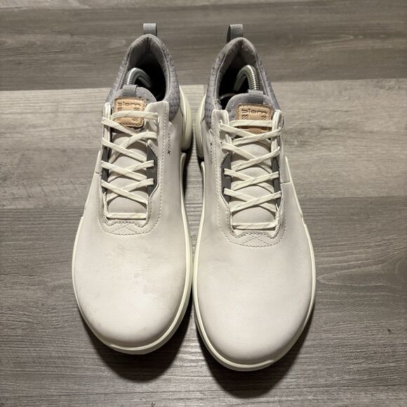 Ecco Golf Shoes Womens 11 Beige Biom Hybrid 4 Gore Tex Spikeless Leather - Picture 3 of 9